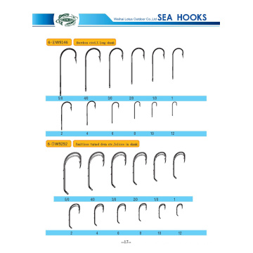 Kohlenstoffstahl Aberdeen Eyed Sea Hook